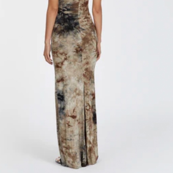 NEW DISSH Sawyer Tie-Dye Midi/Maxi Dress - Taupe Beige Blue - Picture 10 of 10